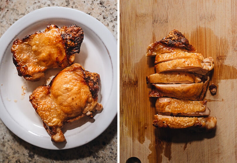 Air-fryer fried chicken thighs